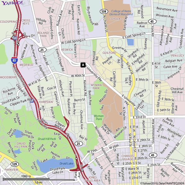 Map of 701 W University Pkwy